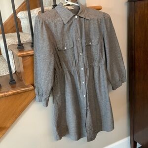 baby doll style dress by Charlotte Russe long sleeve pearl snaps western dance